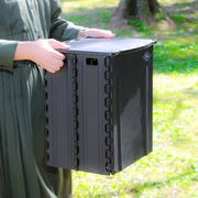 フォールディングストレージスツール ST04 BK