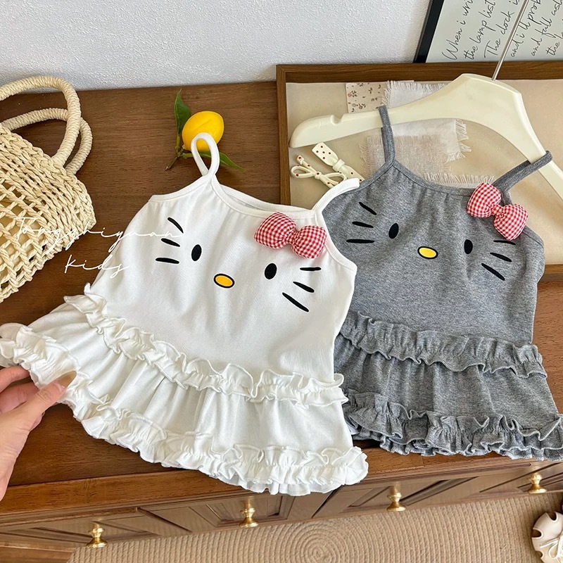 2025夏新品　CC   子供服　タンクトップ　キャミソール　トップス　90-140cm   2色