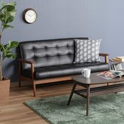 バイキャストPUソファー フレンズDBR 2P 846