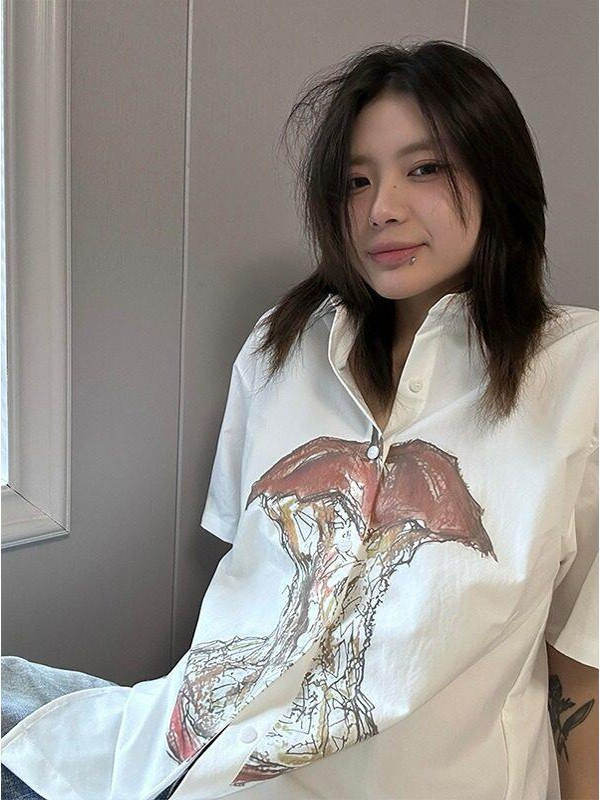 2025春夏新作 メンズ トップス 半袖 プリント シャツ ブラウス コート アウター カーディガン 男女