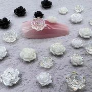 お花 薔薇 フラワー 山茶花 樹脂パーツ 立体的 ネイルパーツ ネイルアート ネイル用品 デコパーツ