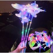 光る蝶3D、動く蝶、LED手持り蝶の玩具、イベント用プレゼント  デコレーション  光るおもちゃ 撮影道具