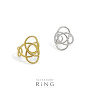 ▼MAGGIO▼透かしフラワーステンレスリング　指輪