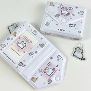 ホワイト 猫柄 トレカケース  韓国 kpop トレカ収納   カードファイル   3インチ フォトアルバム  猫雑貨