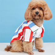 犬用ストライプ柄シャツ、ペット服、猫と犬用シャツ、ペット用品、犬用服、犬用トップス