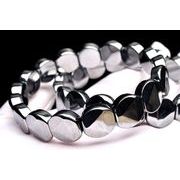 健康のお守りに テラヘルツ鉱石 12x12-13mm バングル 1個売り _BG5794