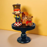 とってもおすすめです  高脚木質円形トレイ 装飾キャンドル台 テーブルディスプレイ ins風玄関収納