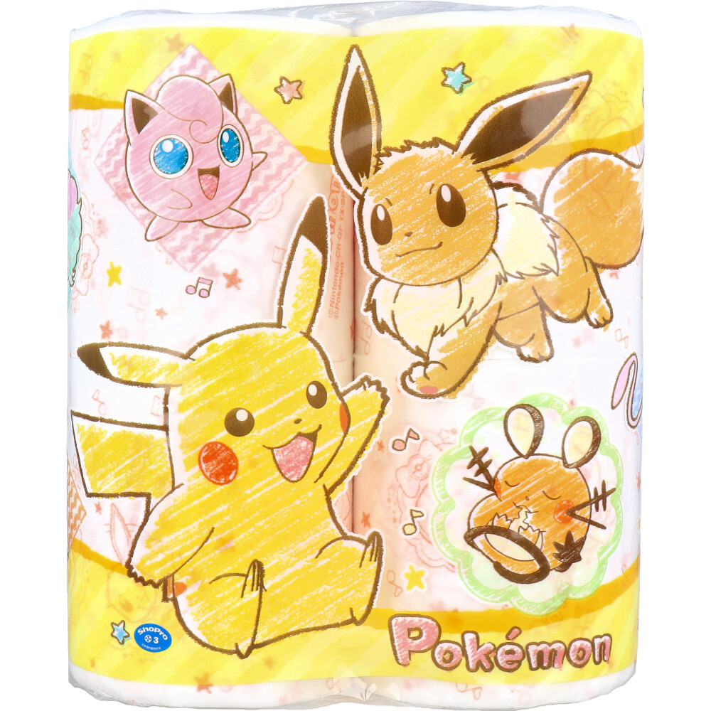 ポケモン トイレットペーパー 30m(2枚重ね)×4ロール
