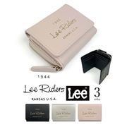 全3色 Lee Riders リーライダース ゴールドロゴ サフィアーノレザー L字ZIP 小銭入れ 三つ折り財布