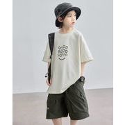2025夏新作  夏服  韓国風子供服 トップス+ショートパンツ  男の子 カジュアル 120-170cm