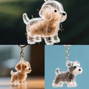 新入荷★猫の毛収納ボックス　キーホルダー 　ペットの毛の保管　ストラップ