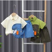【2点セット】2025春夏新作★韓国風子供服★ベビー服 ★キッズ服★アパレル★半袖  シャツ+ショットパンツ