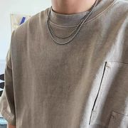 チタンスチールネックレス メンズ鎖骨ネックレス メンズアクセサリー チタンスチールアクセサリー