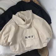 2025秋新規※フード付き男児アウター 春秋用 子供用ファッションコート