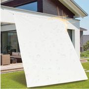 日除けサンシェード 400D防水加工 雨よけ UVカット　1.8×2.4m　ミルクホワイト