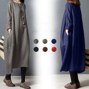 ワンピース レディース ロングワンピース 夏 体型カバー 大きいサイズ レディース服 ゆったり