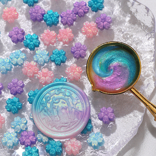 シーリングワックス シーリングスタンプ 桜 花 封蝋 オシャレ ミックス