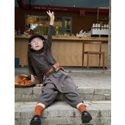 2025 秋新作  韓国風子供服  ベビー服  キッズ  トップス ヒョウ柄 Tシャツ or ズボン