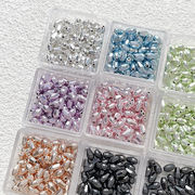 メッキガラスビーズ しずく ガラス製ドロップビーズ アクセサリーパーツ 手芸材料 ハンドメイド DIY用品