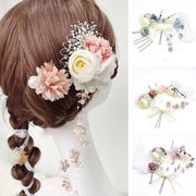 【和風髪飾 】夏祭り　着物浴衣　 和風ヘアピン　へアアクセサリーYH00013