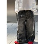 2025新作 　キッズ服　ズボン　ボトムス　ロンくパンツ　デニムパンツ　ジーンズ★90－150CM