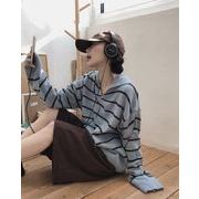 2025年INS 秋新作 　韓国風    気質   おしゃれ　 chic 韓国ファッション ニット  シャツ/ブラウス