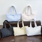 ドット柄トートバッグ　韓国ファッション　デザイン　INS
