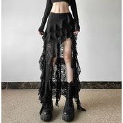 ボトムス スカート ミニースカート Aライン 不規則 暗黒系
