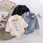 韓国子供服 ベビー服  キッズ 男の子  長袖 連体服  3色 66cm-90cm