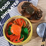 食品サンプル キーホルダー アクセサリー キーチェーン 展示 撮影 SIMULATED FOOD カニ