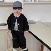 2025秋新作 韓国子供服 ベビー服  キッズ 男の子 長袖トップス+ ズボン+コート  分けて販売 73cm-100cm