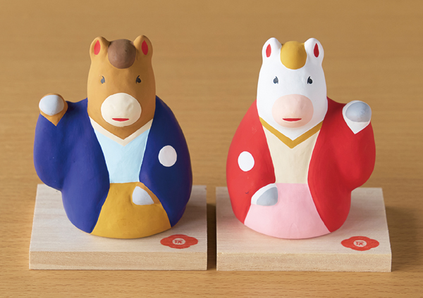 12月中旬出荷予定】☆開運招福の干支☆ 玩具工房【開運 招き午（右手