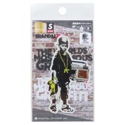 【ステッカー】バンクシー 透明素材ステッカー Boy With Teddy
