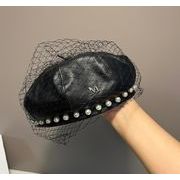 帽子  キャップ  ベレー帽 pu 八角帽子  画家帽子 メッシュ