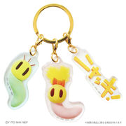 ニャッキ！３チャームキーホルダー　ニャッキとピンクちゃん