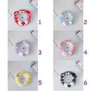 DIYパーツ 痛バッグパーツ 推し活 素材 缶バッジ用 パッチ ロゼット ボア チェック柄 キーホルダー