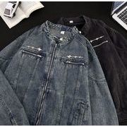 トップス アメリカン風 アウター ジャケット  Ｇジャン デニム ノーカラー