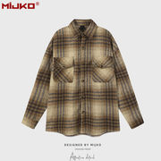 メンズファッション チェック柄 シャツ 男女兼用 カジュアル トップス 秋冬 2025新作★全5タイプまとめ