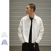 メンズファッション 無地 シャツ 男女兼用 カジュアル トップス 春秋 2025新作★全2色