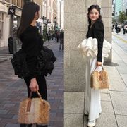 フリルTシャツ　レディース　INS　韓国ファッション