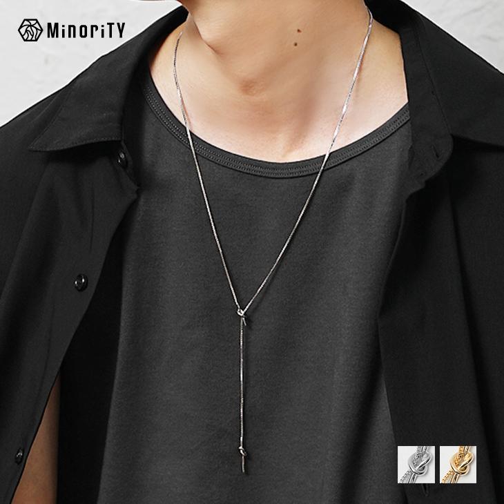 ネックレス メンズ クロス 十字架 25新作 春服 アクセサリー シルバー モード系 MinoriTY 黒