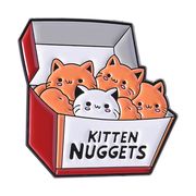 かわいい  食べ物 ポップコーンチキン 猫ブローチ ピンズ  バッジ ブローチ ラペルピン  ねこ ネコ 猫雑貨