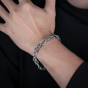 ブレスレット デザインアクセサリー 存在感 ステンレス チェーン 男女兼用ブレスレット★