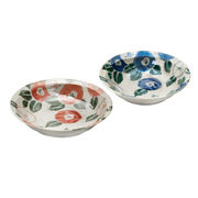 (ウインターナウ)椿 平鉢ペア　(TB-033)