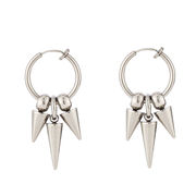 ステンレスイヤーカフ メンスピアス アクセサリー 両耳イヤリング 18k　金属アレルギー対応