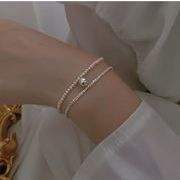 S925ブレスレット　韓国 アクセサリー ブレスレット　 ブレスレットレディース　バングル夏★