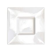 白磁プリムプレートM 白系 洋食器 角型プレート 日本製 美濃焼 おしゃれ