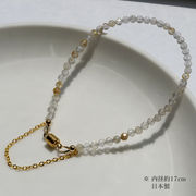 【ルチルクォーツ ブレスレット】 天然石 ヒーリングストーン ゴールド 日本製 国内発送