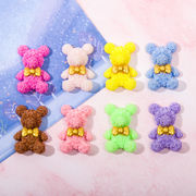 くま パーツ ローズクマ ピアスパーツ アクセサリーパーツ 携帯ケース レジン デコパーツ 熊 かわいい ベア