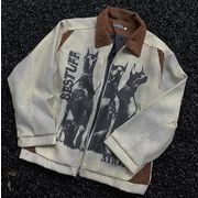 秋冬トップス メンズ ジャケット  アウター コーデュロイ アメリカンレトロ風